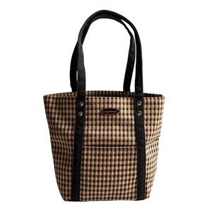 Longaberger Homestead Checkered Tote Bag